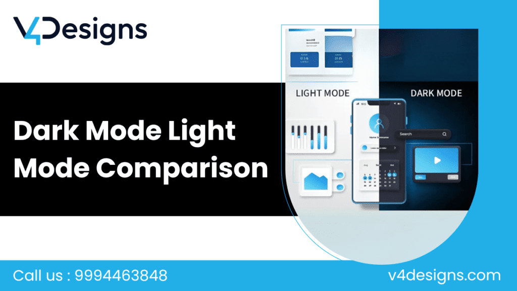 Dark Mode Light Mode Comparison