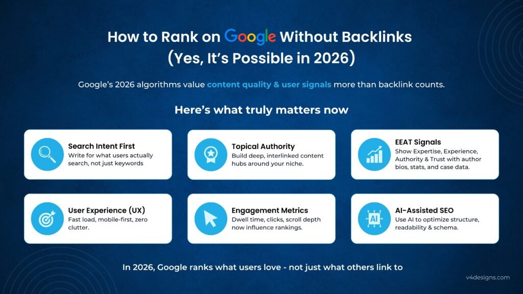 No backlink SEO strategy 2026